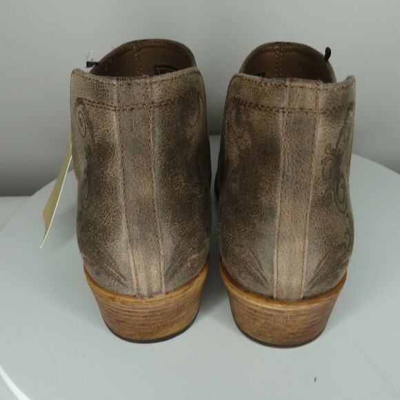 NWT Women's Roper Ava Snip Toe Ankle Leather Brown Boots Size 7 (no box) - Picture 4 of 6